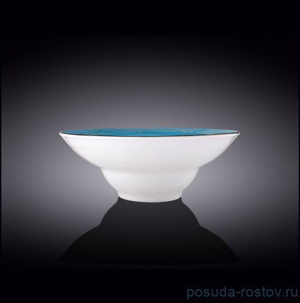 Тарелка 25,5 см глубокая голубая &quot;Spiral&quot; / 261659