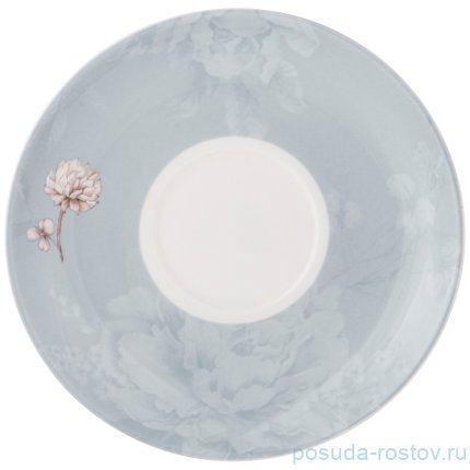 Чайная пара 330 мл 1 шт голубая &quot;White flower&quot; / 236297