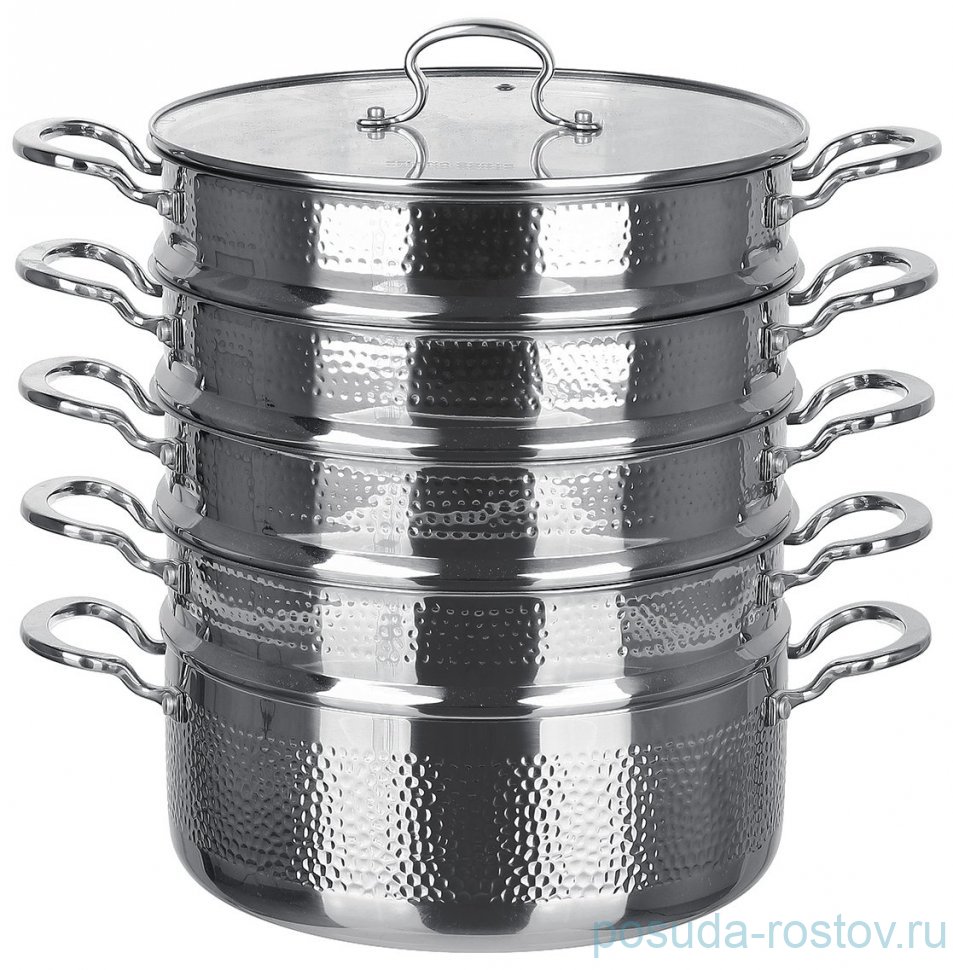 Пароварка 28 см четырехъярусная 6,5 л "Tivoli" / 366129