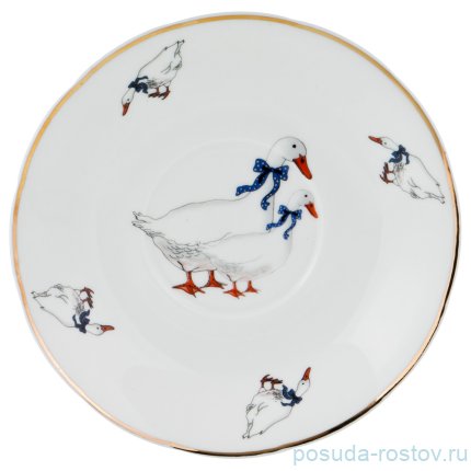 Набор чайных пар 200 мл 6 шт &quot;Гуси&quot; / 206116