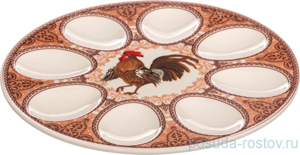 Блюдо для яиц 20 см "петух" / 199916