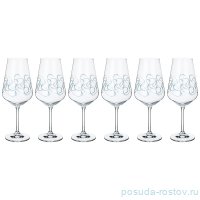 Бокалы для красного вина 550 мл 6 шт &quot;Сандра /Голубые ниточки&quot;  / 170250