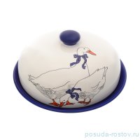Блюдо для блинов 23 х 9,7 см с крышкой &quot;Гуси&quot; / 231457