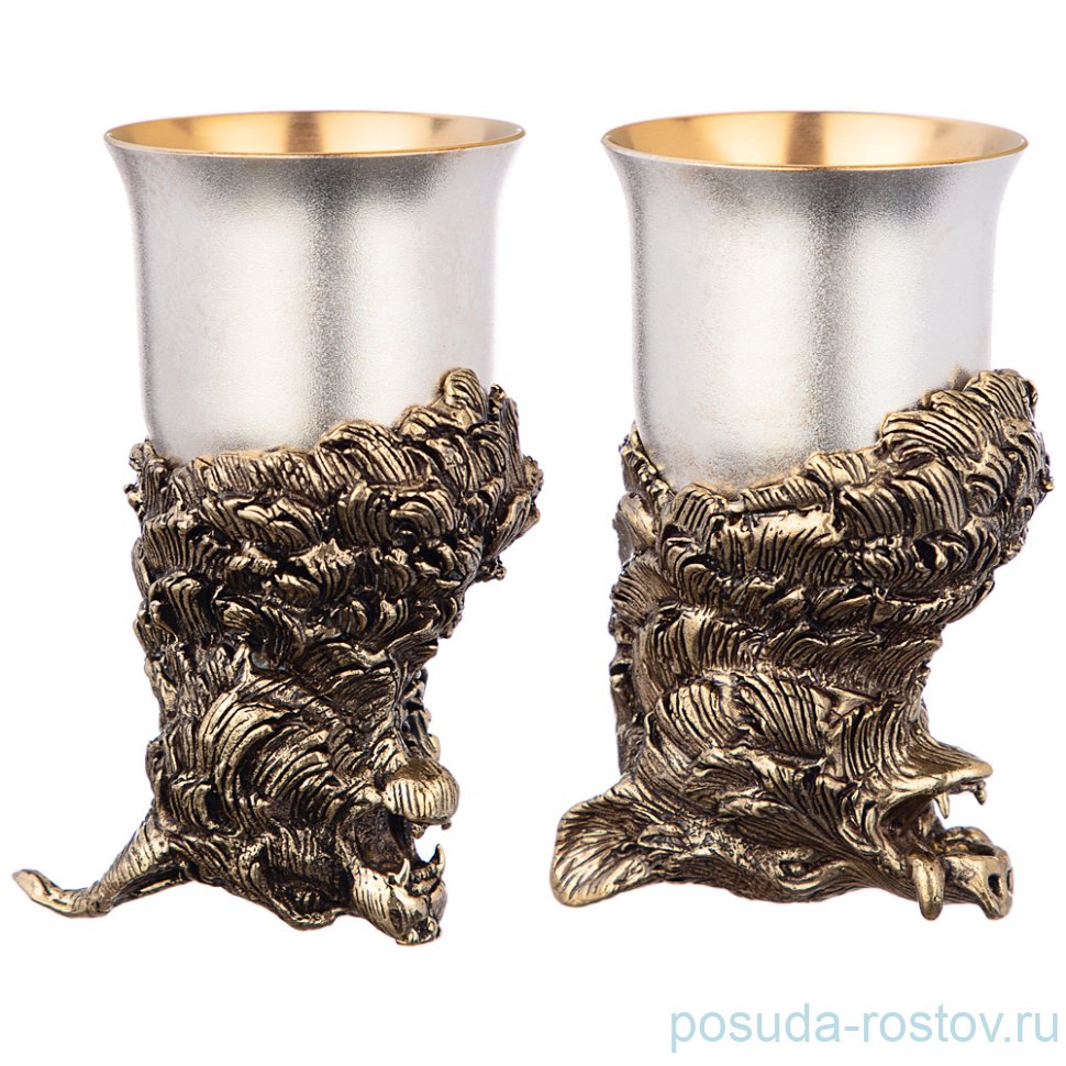 Стопки 50 мл 2 шт "рысь-кабан" / 268938 Стопки 50 мл 2 шт "рысь-кабан" / 268938