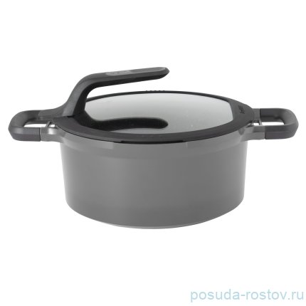 Кастрюля 24 см с крышкой 4,7 л &quot;Gem grey&quot; / 162386