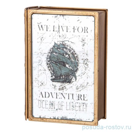 Шкатулка-книжка 17 х 12 х 5 см &quot;We live for adventure&quot; / 353568