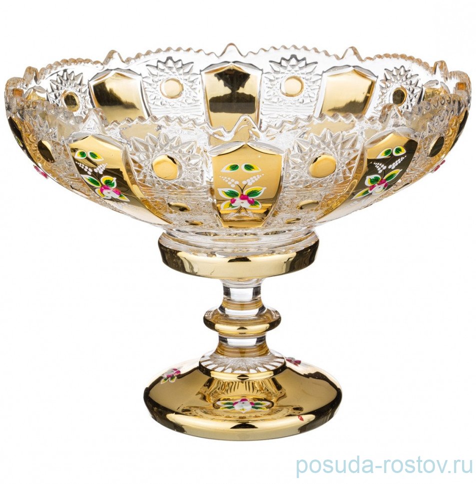 Фруктовница 30 х 23 см н/н "LEFARD GOLD GLASS"  / 187584