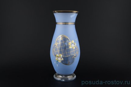 Ваза для цветов 30 см матово-голубая &quot;Лепка&quot; / 050880