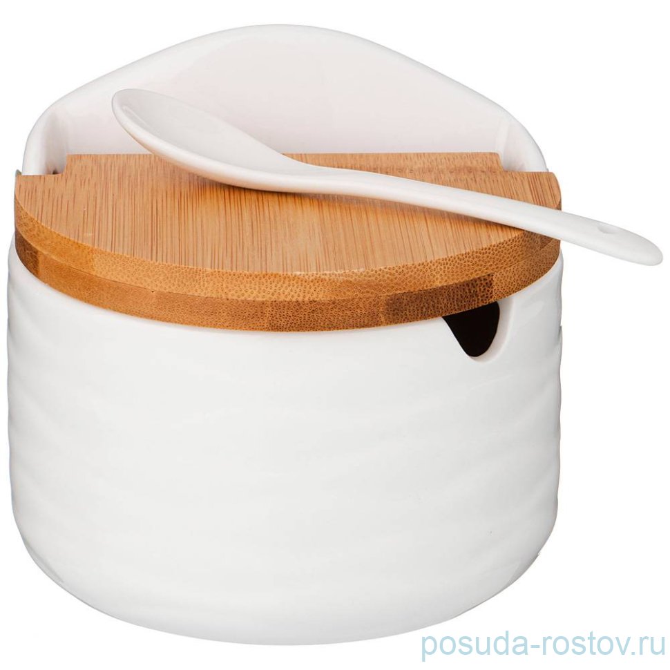 Банка для сахара/соли 400 мл с ложкой "Волна" / 214290 Банка для сахара/соли 400 мл с ложкой "Волна" / 214290