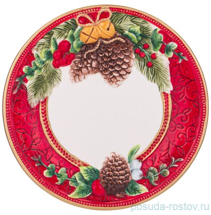 Тарелка 26 х 3 см &quot;Шишки&quot; / 329427