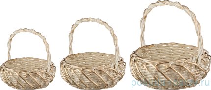 Набор корзин 3 шт плетёные / 187437