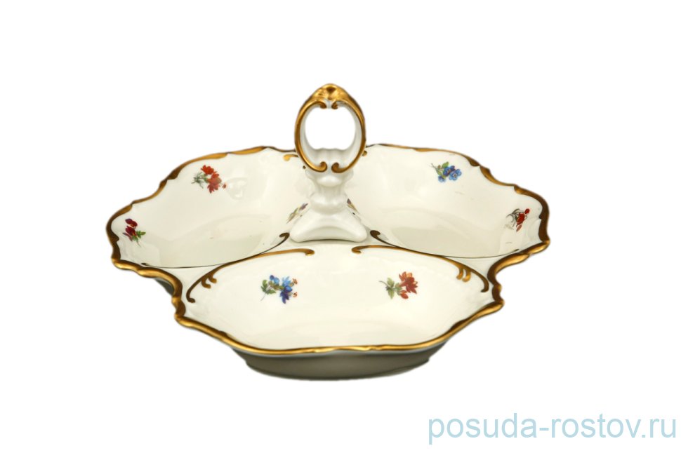 Менажница 19 см Bohemia Porcelan Moritz Zdekauer 1810 s.r.o. "Анжелика /Мелкие цветы /СК" / 092688 Менажница 19 см Bohemia Porcelan Moritz Zdekauer 1810 s.r.o. "Анжелика /Мелкие цветы /СК" / 092688