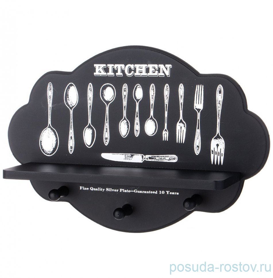 Вешалка для кухни 39,5 х 27 х 10 см с крючками "Kitchen" / 376074