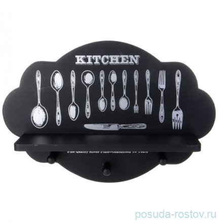 Вешалка для кухни 39,5 х 27 х 10 см с крючками &quot;Kitchen&quot; / 376074