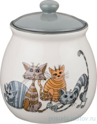 Банка для сыпучих продуктов 13 х 13 х 15 см 1,1 л &quot;Озорные коты&quot; / 208470