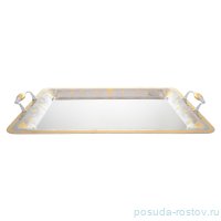 Поднос 50 x 35 см прямоугольный с ручками &quot;Anphoras Gold&quot; / 247858