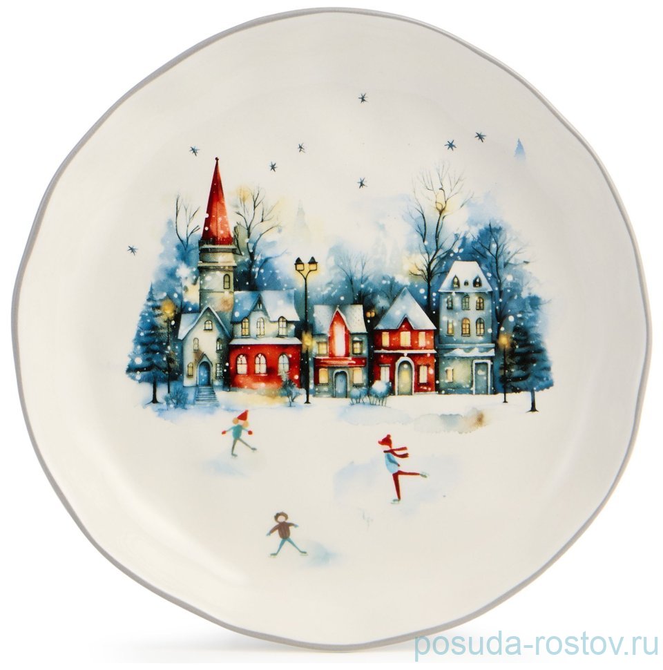 Тарелка 17 х 3 см "С новым годом!" / 379568