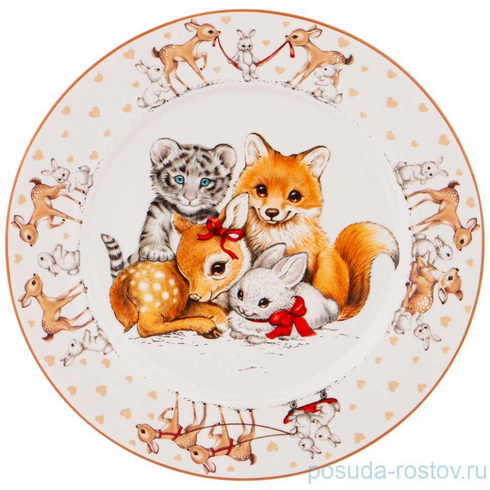 Тарелка 21 см "Весёлые друзья" / 268580