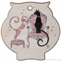 Подставка под горячее 16 х 16 х 1 см &quot;Парижские коты&quot; / 244666