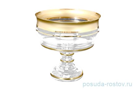 Фруктовница 21 см н/н &quot;Матовая полоса /золото&quot; B-G / 118302