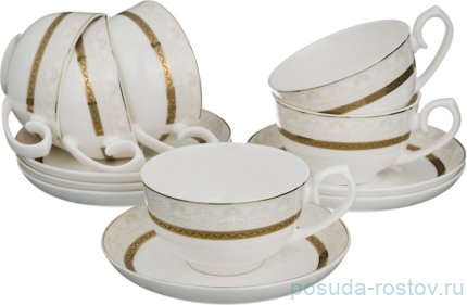 Набор чайных пар 250 мл 6 шт &quot;сантини&quot; / 187370