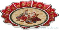 Блюдо 38 х 4 см круглое &quot;Christmas Collection /Санта-Клаус&quot; / 192345