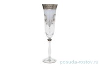 Бокалы для шампанского 180 мл 6 шт &quot;Анжела /Антик платина&quot; / 012645