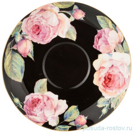 Чайная пара 350 мл 1 шт чёрная &quot;Винтаж&quot; / 211129