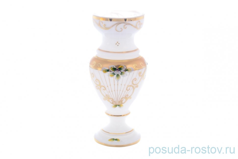 Ваза для цветов 30 см белая "Лепка" SC / 143598