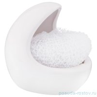 Подставка под губку 10 х  8,5 х 9,5 см белая &quot;Agness&quot; / 191576