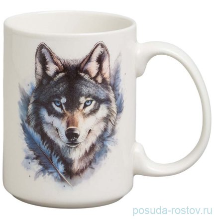 Кружка 500 мл 13,8 х 8,7 х 11,7 см &quot;Волк&quot; / 378423