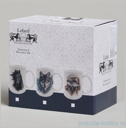 Кружка 500 мл 13,8 х 8,7 х 11,7 см &quot;Волк&quot; / 378423