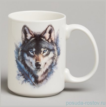 Кружка 500 мл 13,8 х 8,7 х 11,7 см &quot;Волк&quot; / 378423