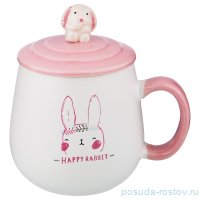 Кружка 397 мл с крышкой &quot;rabbit&quot; / 187099