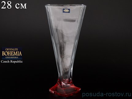 Ваза для цветов 28 см н/н &quot;Квадро /Красное дно&quot; / 080384
