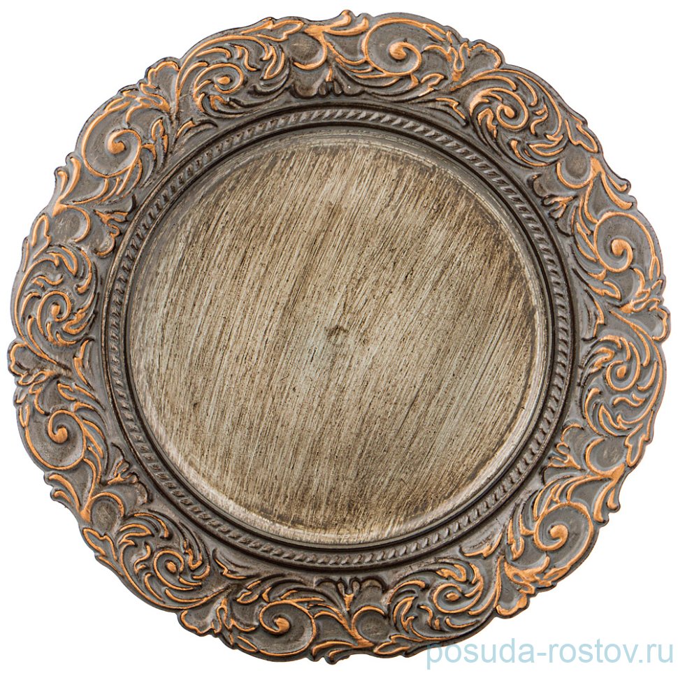 Поднос 35 х 35 см круглый "Старинный прованс" / 215005