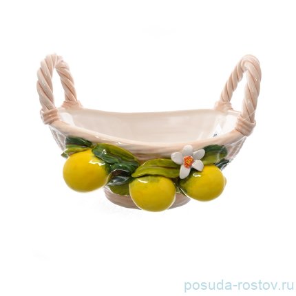 Корзина 27 см овальная &quot;Лимоны&quot; / 246699