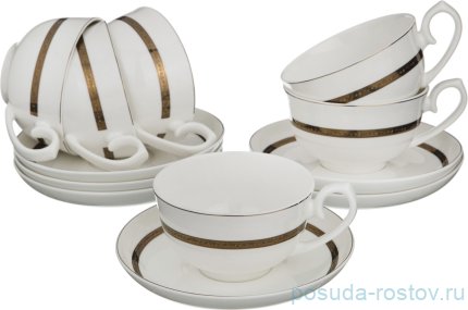 Набор чайных пар 250 мл 6 шт &quot;бекингем&quot; / 187371