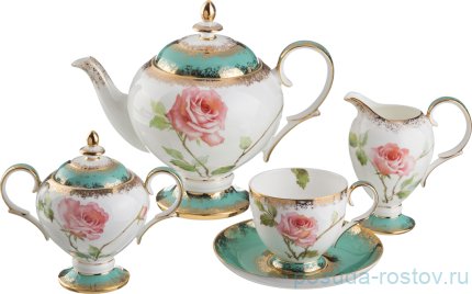 Чайный сервиз на 6 персон 15 предметов &quot;амелия&quot; / 187839