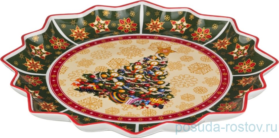 Блюдо 38 х 4 см круглое "Christmas Collection /Ёлка" / 192346 Блюдо 38 х 4 см круглое "Christmas Collection /Ёлка" / 192346