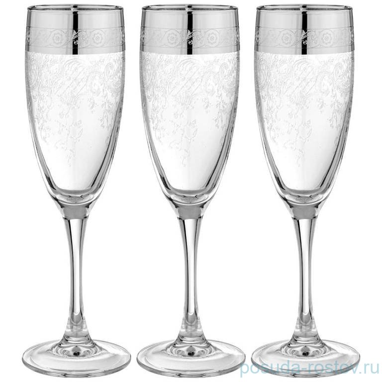 Бокалы для шампанского 170 мл 6 шт "Ренессанс /платина" / 277141 Бокалы для шампанского 170 мл 6 шт "Ренессанс /платина" / 277141