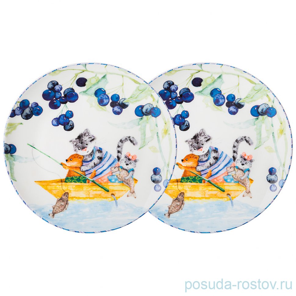 Набор тарелок 19 см 2 шт "Happy family" / 252073