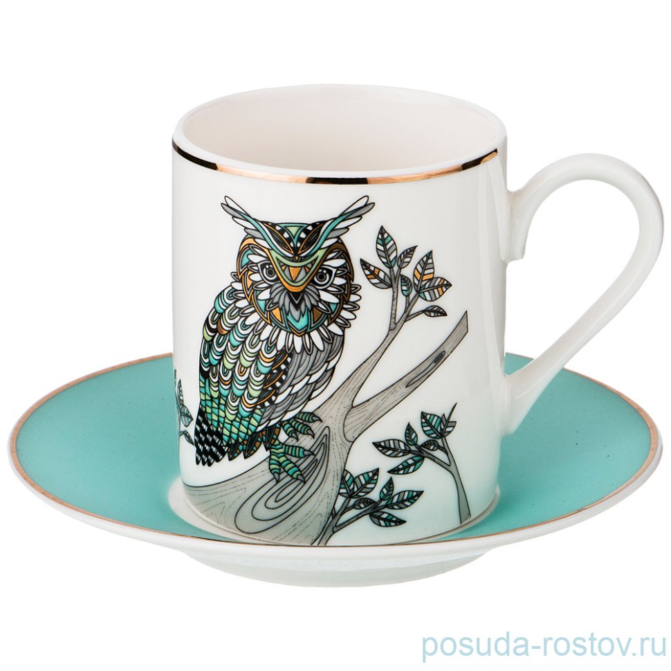 Кофейная пара 100 мл 1шт "Сова" / 199017