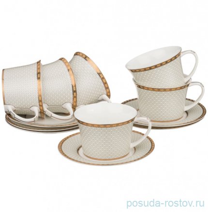 Набор чайных пар 270 мл 6 шт &quot;Classic&quot; / 193739