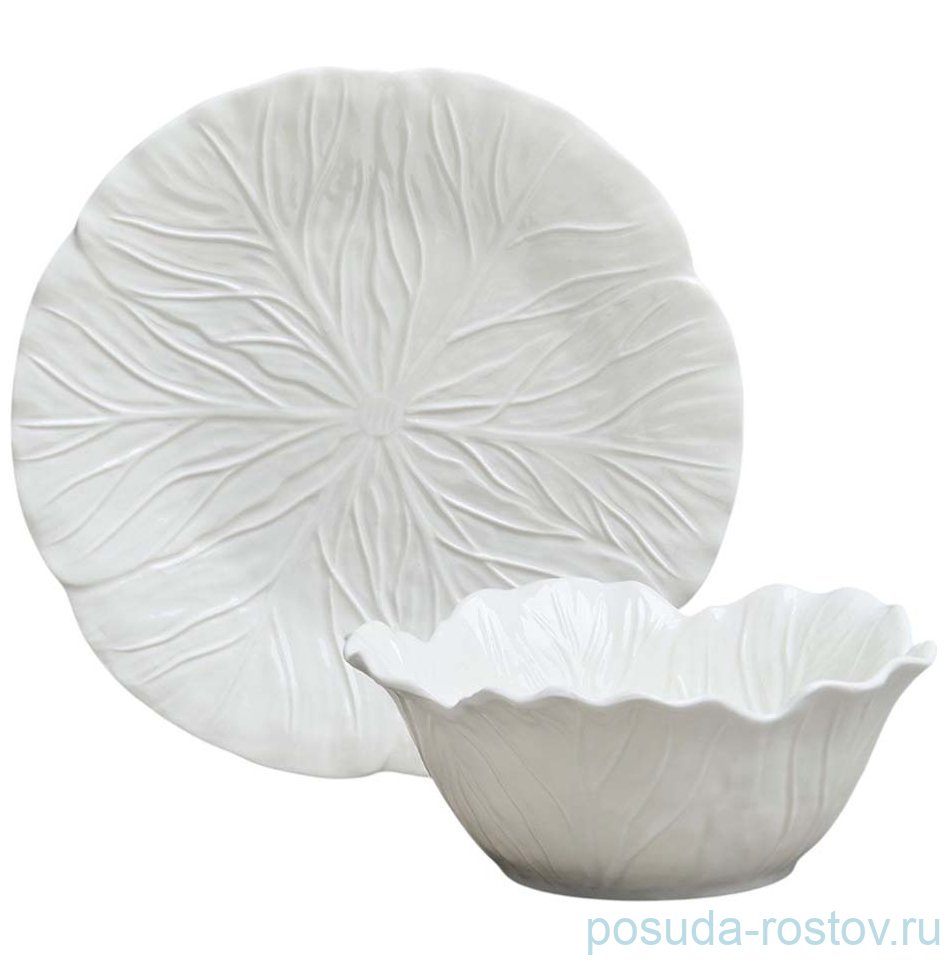 Набор посуды 2 предмета (тарелка 20,5 см и салатник 14,5 х 6 см 400 мл) "Village" / 375944 Набор посуды 2 предмета (тарелка 20,5 см и салатник 14,5 х 6 см 400 мл) "Village" / 375944