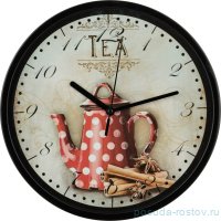 Часы настенные 25 х 25 х 4 см кварцевые круглые &quot;CHEF KITCHEN&quot; / 187930