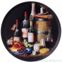 Поднос 33 х 2,1 см сервировочный &quot;Винный погребок&quot; / 299288