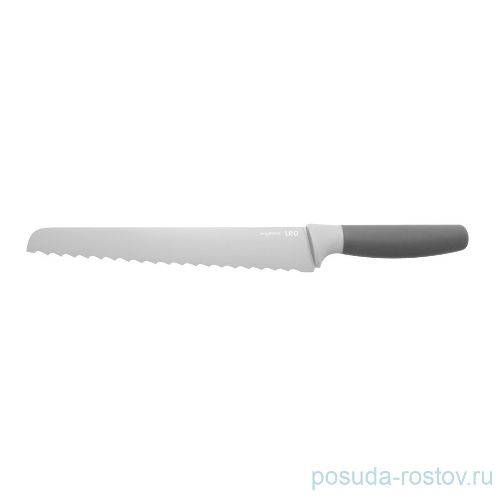 Нож для хлеба 23 см серый "Leo"  / 162586