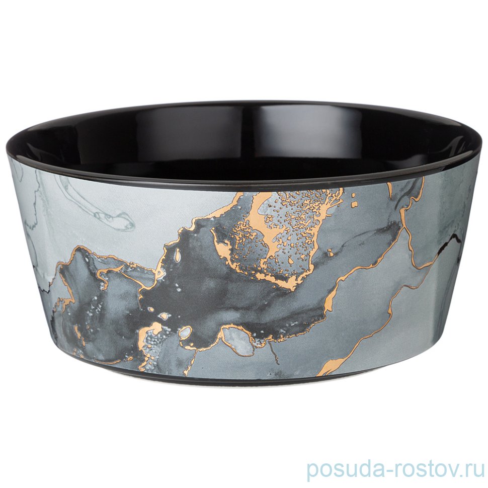 Салатник 18 х 8 см чёрный "Moon art" / 271114