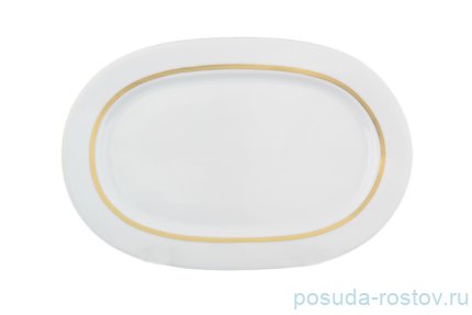 Блюдо овальное 33 см Корона Goldie / 113929